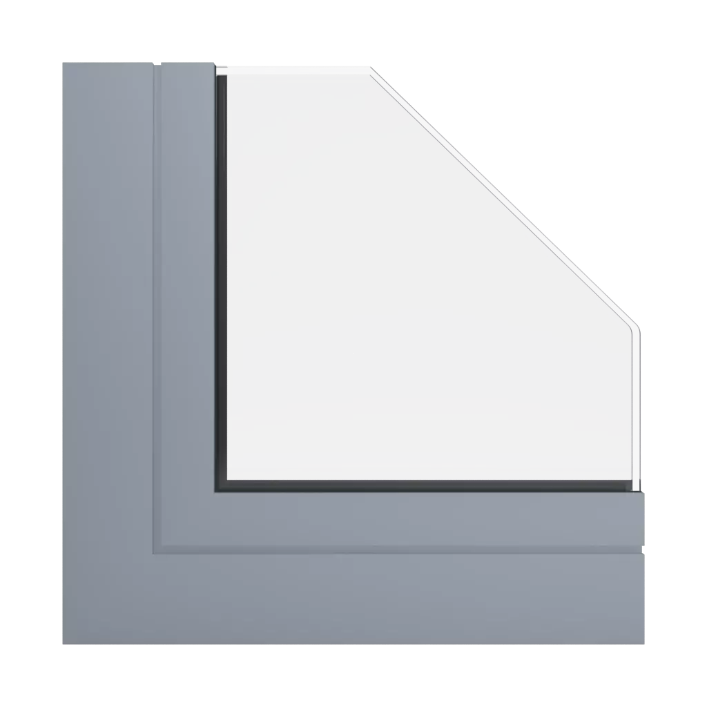 RAL 7001 szary błękitny okna profile-okienne aluprof mb-77-hs