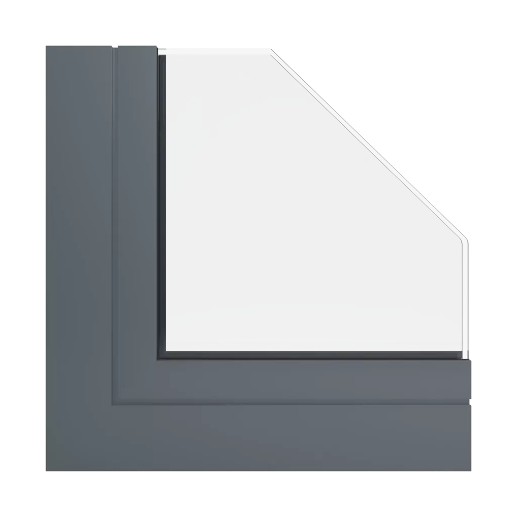 RAL 7012 szary bazaltowy okna profile-okienne aliplast panorama