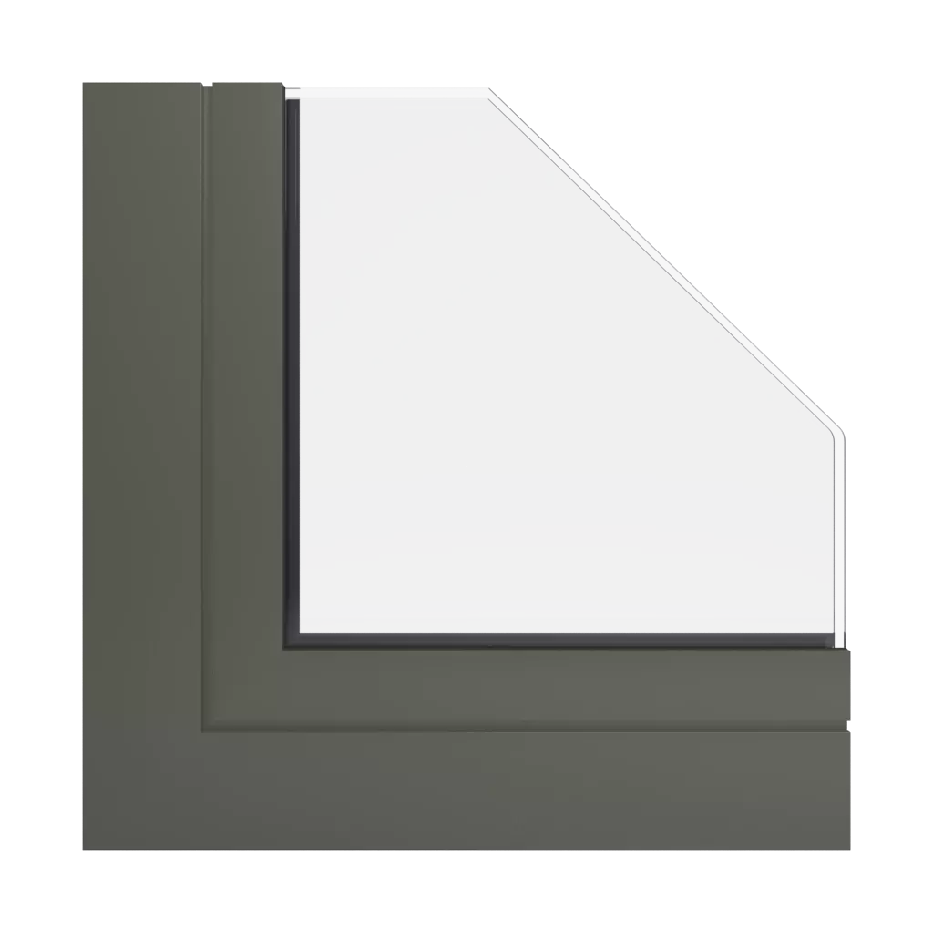 RAL 7013 szary brązowy okna kolory aliplast 