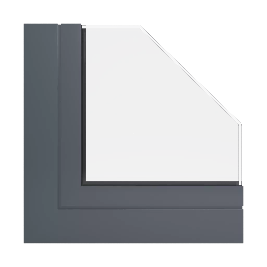 RAL 7015 szary łupek okna profile-okienne aliplast panorama