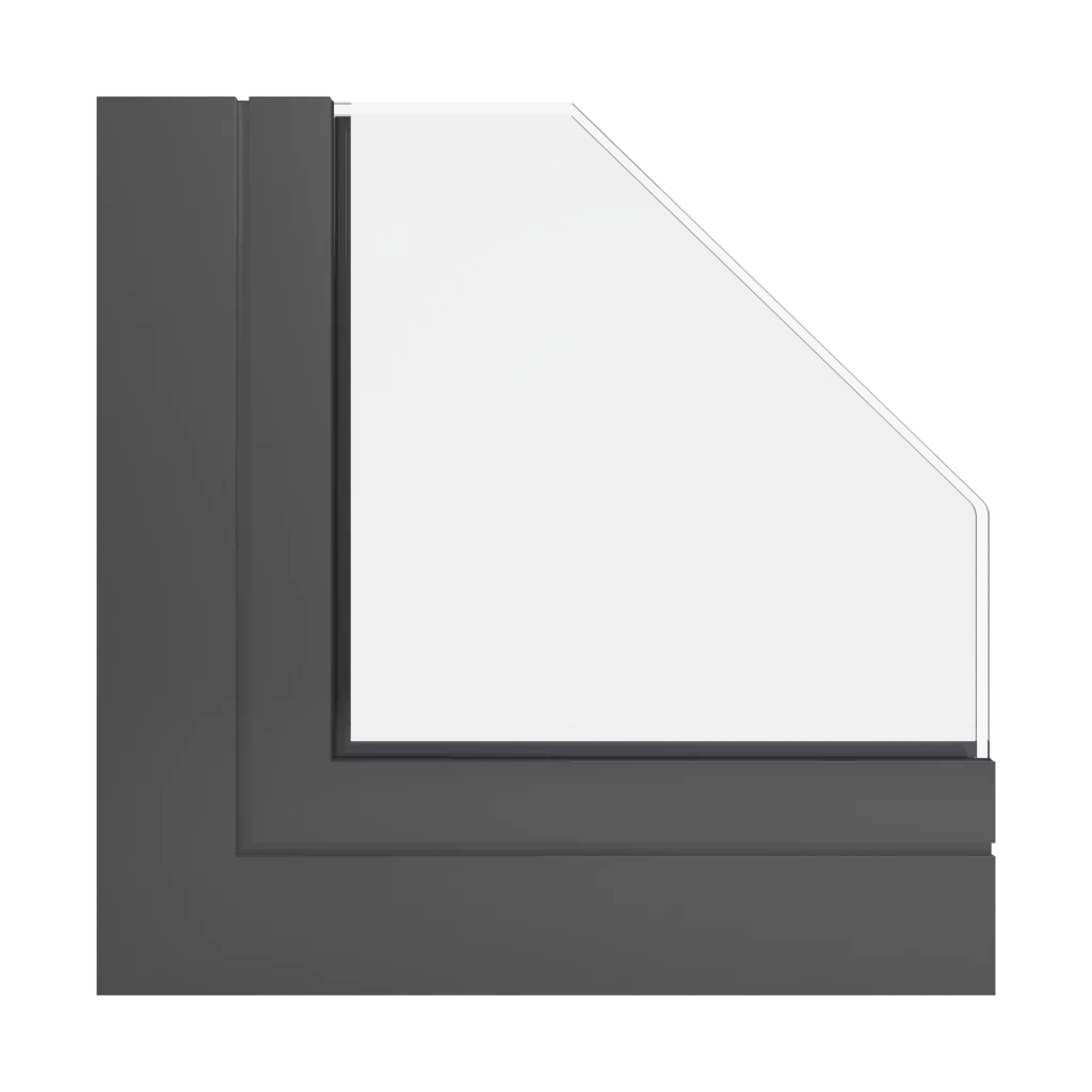 RAL 7022 szary ciemny okna kolory aliplast 