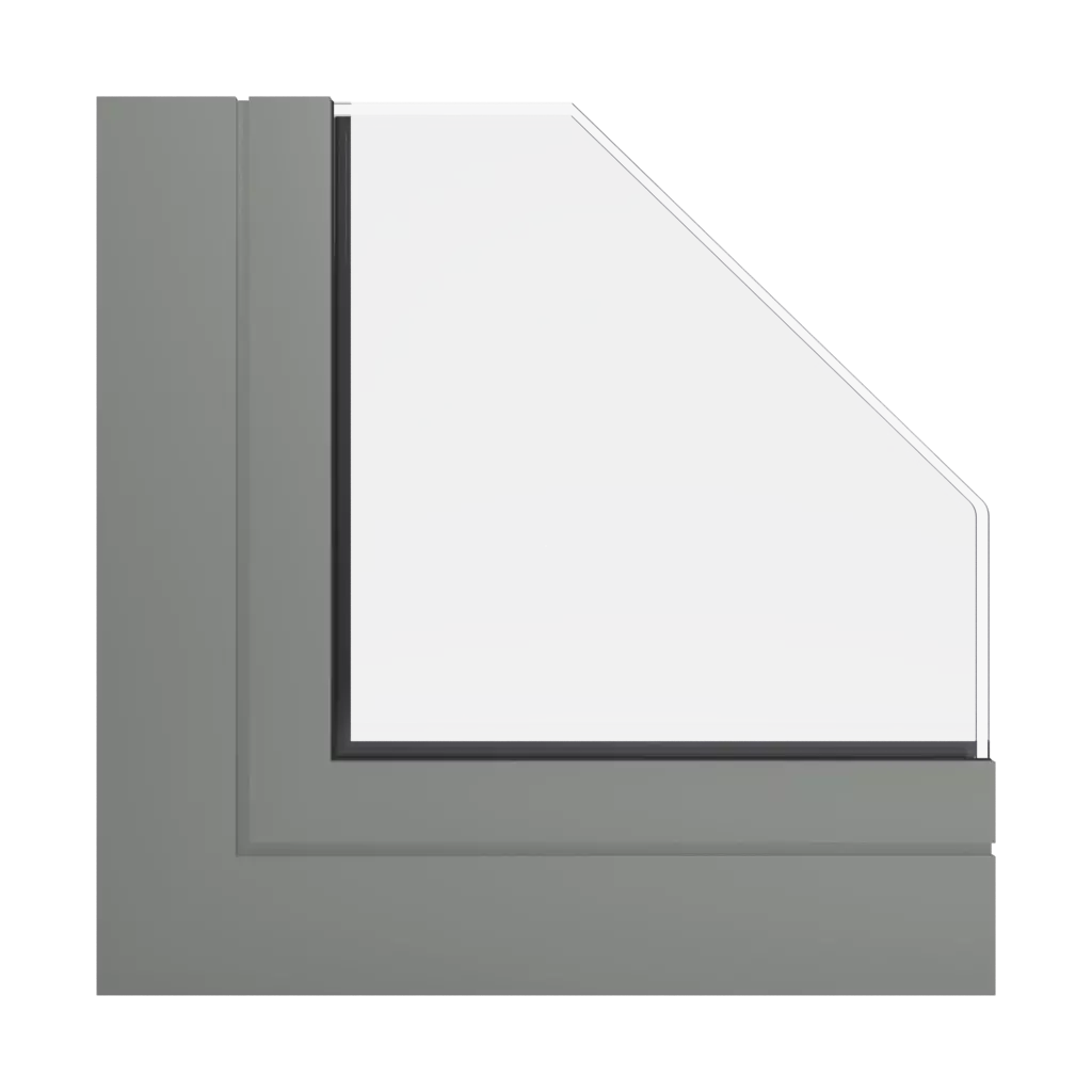 RAL 7023 szary cementowy okna profile-okienne aliplast panorama