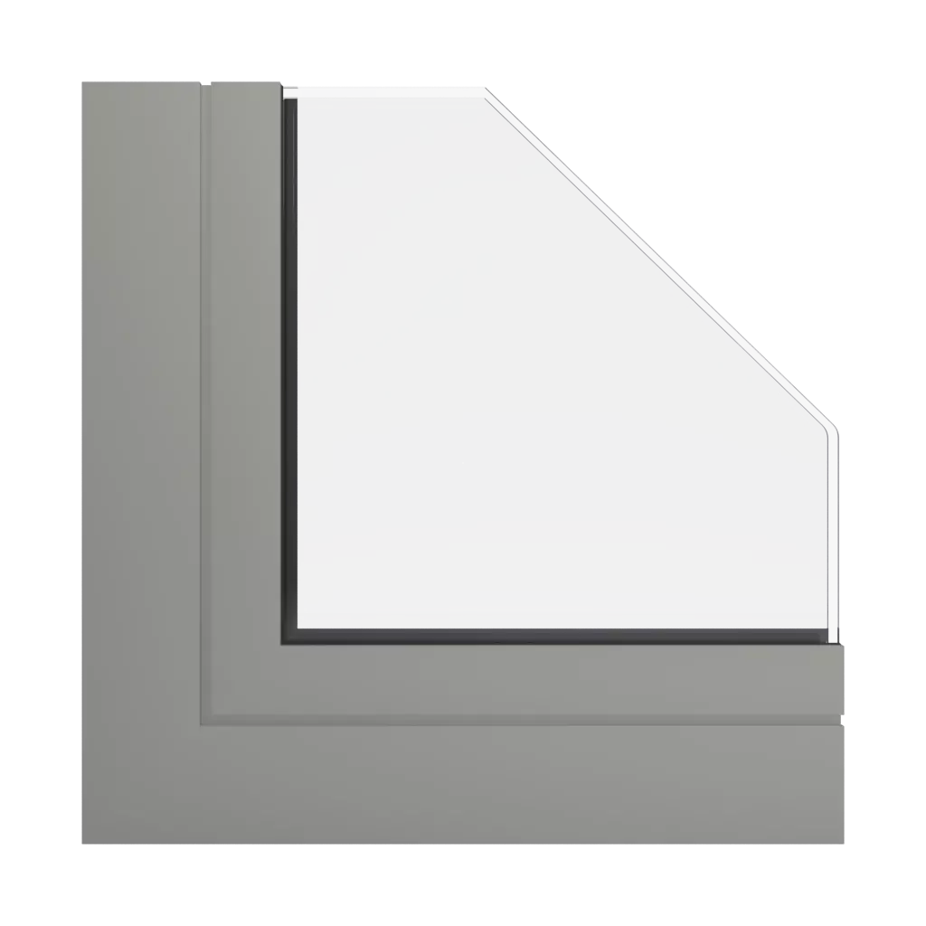RAL 7030 szary kamienny okna profile-okienne aliplast panorama