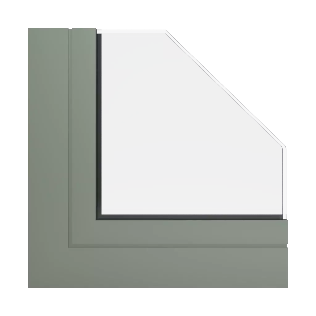RAL 7033 szary oliwkowy okna kolory aliplast 