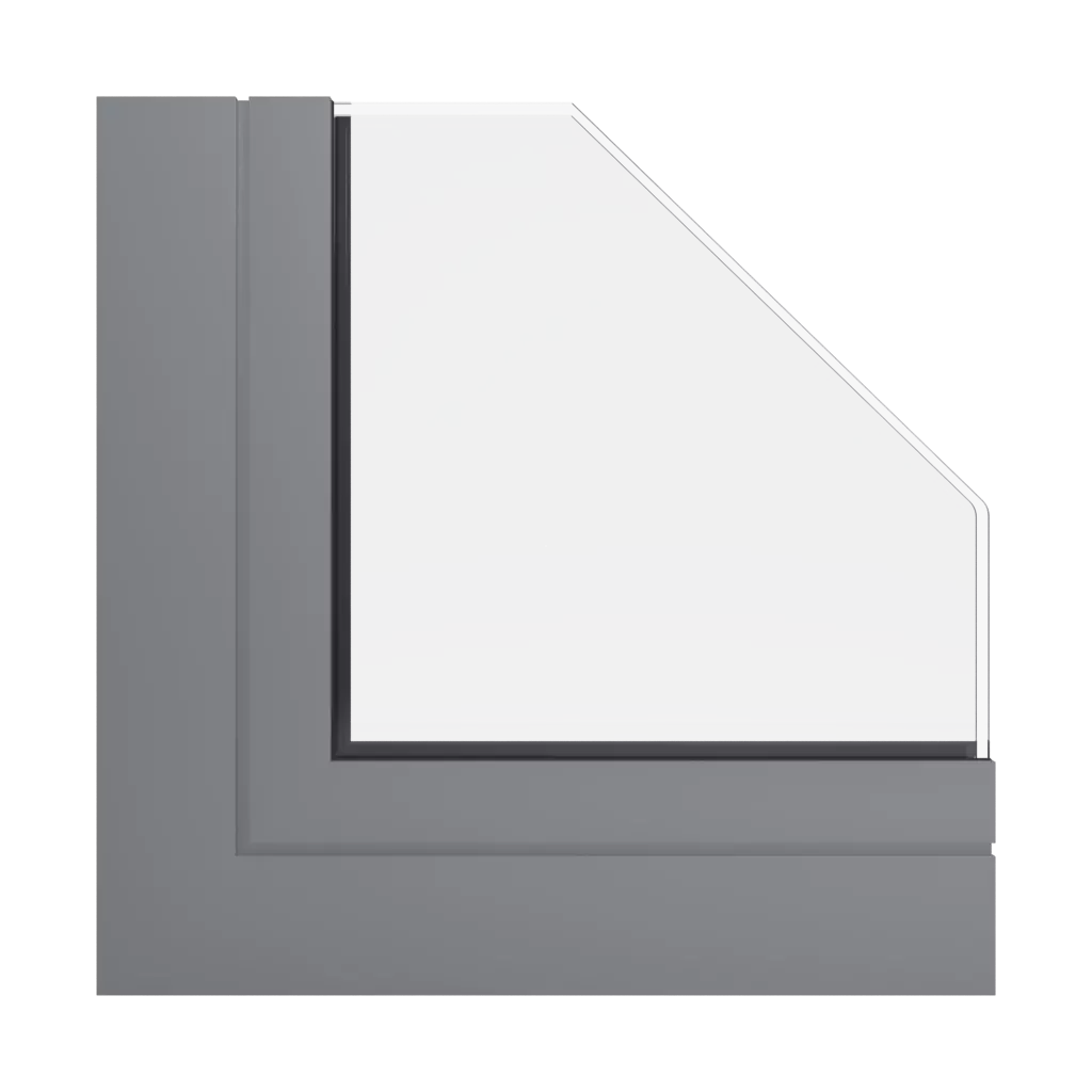 RAL 7037 szary stalowy okna profile-okienne aluprof mb-70