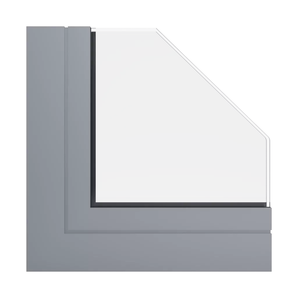 RAL 7045 szary okna profile-okienne aliplast panorama