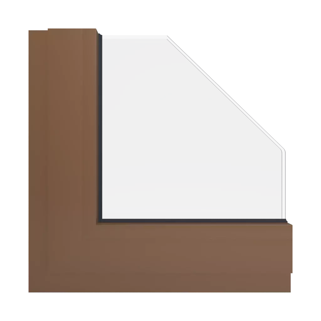 RAL 8024 brązowy kremowy okna kolory aluminium-ral ral-8024 interior