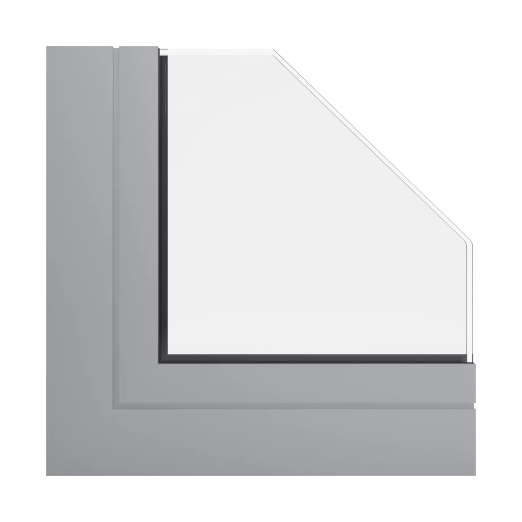 RAL 9006 białe aluminium okna kolory aliplast 