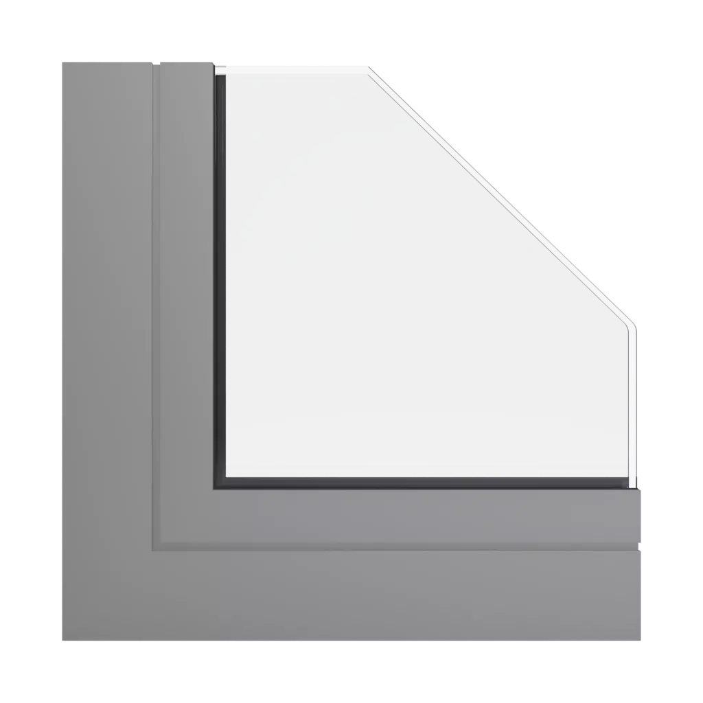 RAL 9007 szare aluminium okna profile-okienne aliplast panorama