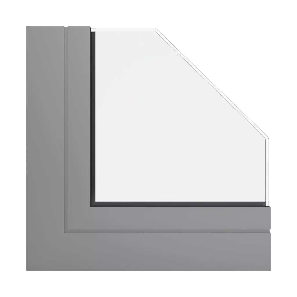 RAL 9007 szare aluminium okna profile-okienne ponzio sl1600tt