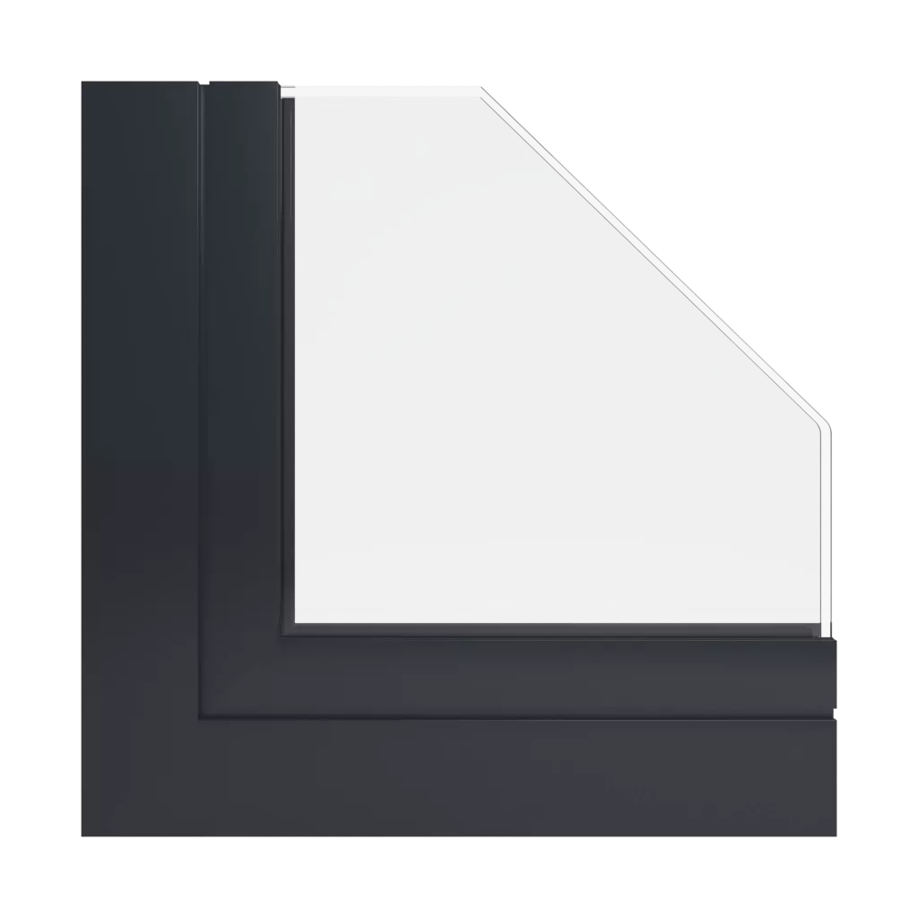 RAL 9011 czarny grafitowy produkty okna-aluminiowe    