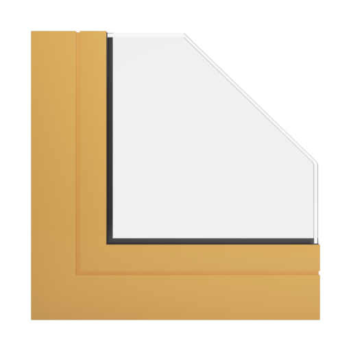 RAL 1017 żółty szafranowy okna profile-okienne aliplast genesis-75