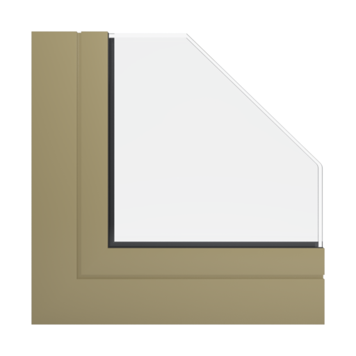 RAL 1020 piaskowo-szary okna profile aliplast genesis-75