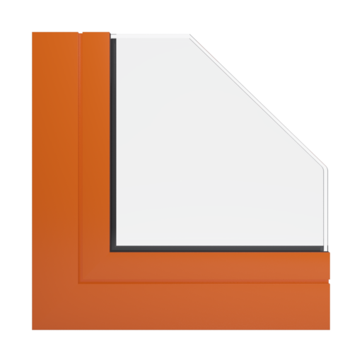RAL 2004 pomarańczowy okna profile aluprof mb-77-hs