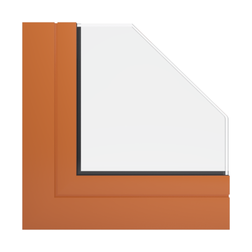 RAL 2010 pomarańczowy sygnałowy okna profile aluprof mb-77-hs