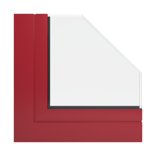 RAL 3002 czerwony karminowy okna profile aluprof mb-86-si