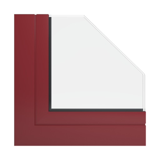 RAL 3011 czerwony burgundzki okna profile aluprof mb-86-si