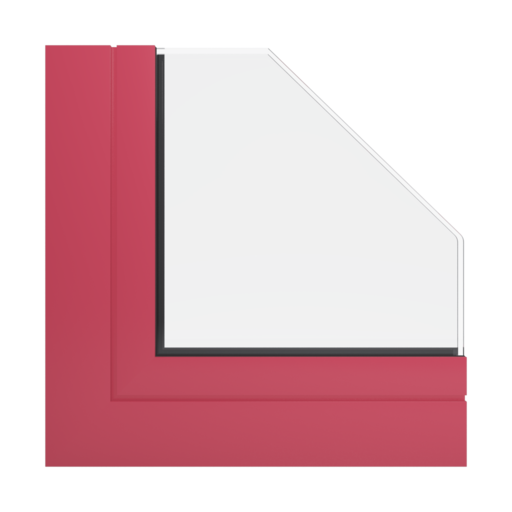 RAL 3018 truskawkowy okna profile aliplast genesis-75