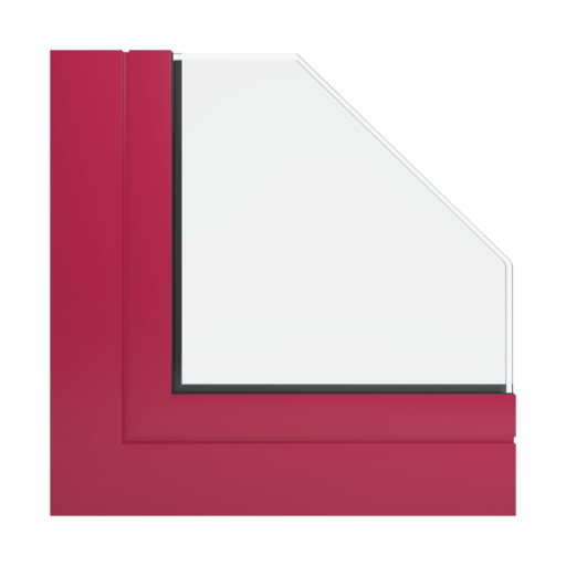 RAL 3027 bardzo ciemny różowy okna profile aluprof mb-86-si