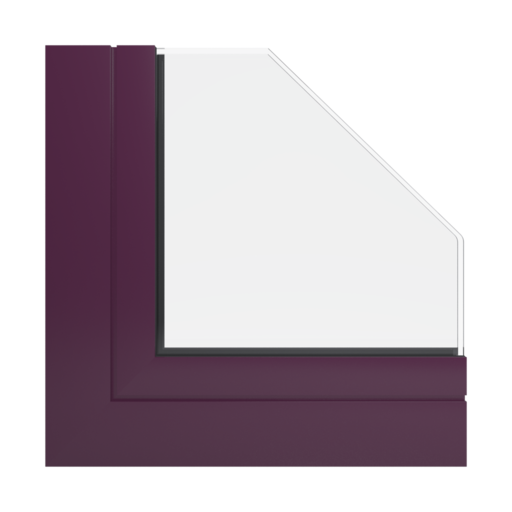 RAL 4007 ciemny fioletowy okna profile aluprof mb-77-hs