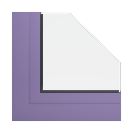 RAL 4011 perłowy fioletowy okna profile aliplast genesis-75
