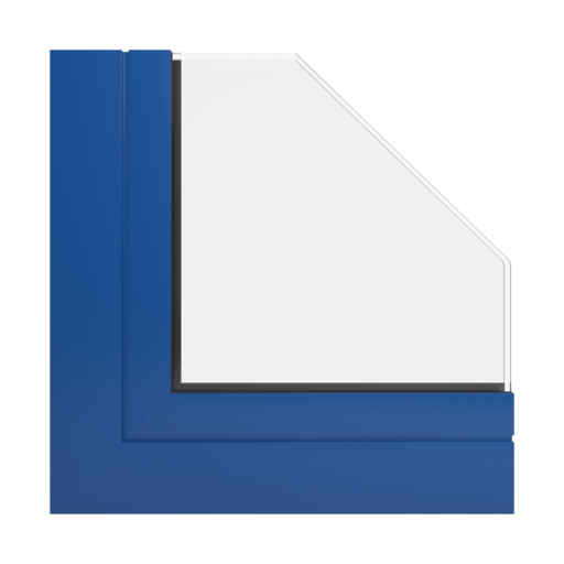RAL 5005 niebieski sygnałowy okna profile aluprof mb-86-si
