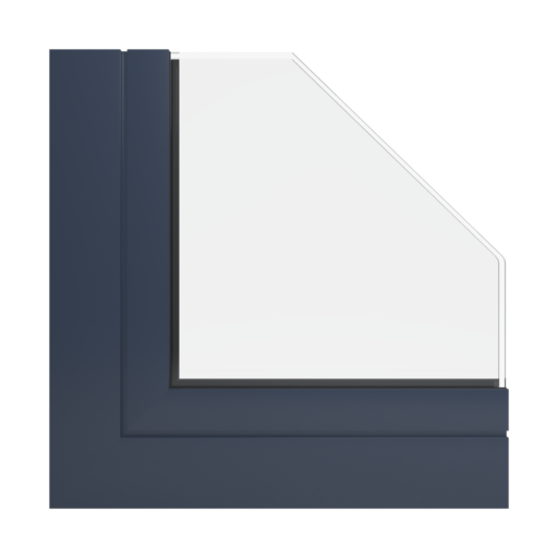 RAL 5008 niebieski szary okna profile aluprof mb-77-hs