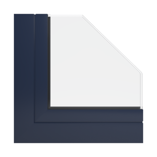 RAL 5011 granatowy stalowy okna profile-okienne aluprof mb-86-si