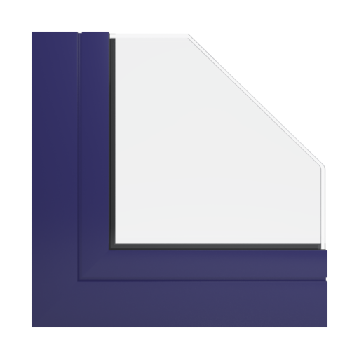 Okna Kolory Aluminium RAL 5022 niebieski ciemny Zewnętrzny