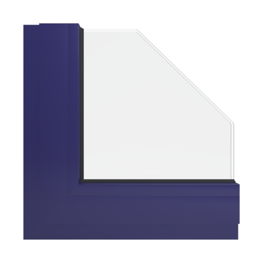 Okna Kolory Aluminium RAL 5022 niebieski ciemny Wewnętrzny