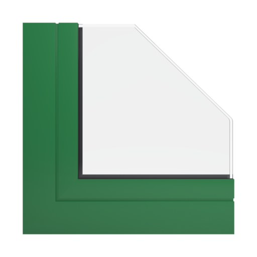 RAL 6001 zielony szmaragdowy okna profile aluprof mb-86-si