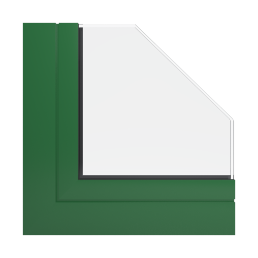 RAL 6002 zielony liściasty okna profile aluprof mb-77-hs