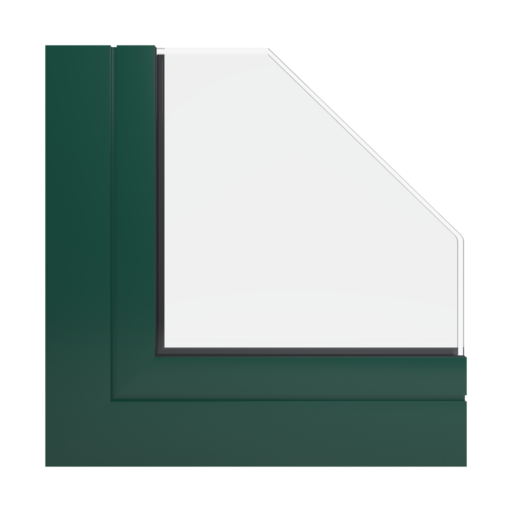 RAL 6005 zielony mech okna profile-okienne aliplast genesis-75