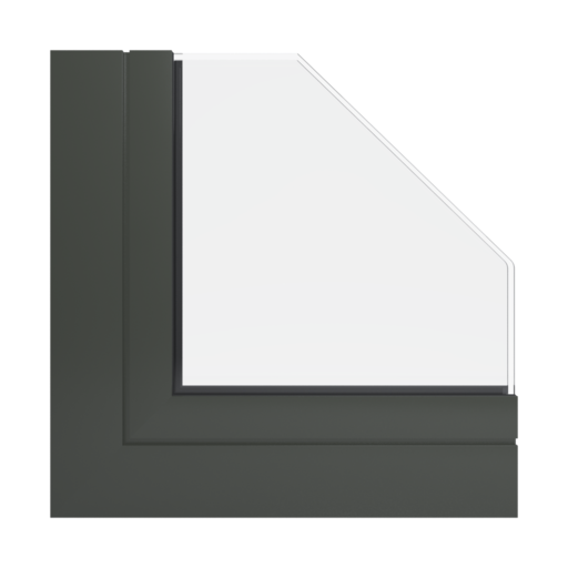 RAL 6006 oliwkowy szary okna profile aliplast genesis-75