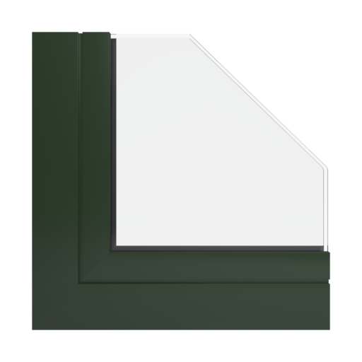RAL 6007 oliwkowy ciemny okna profile aluprof mb-77-hs