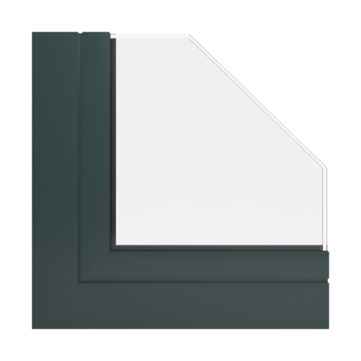 RAL 6012 zielony ciemny okna profile-okienne aliplast ultraglide