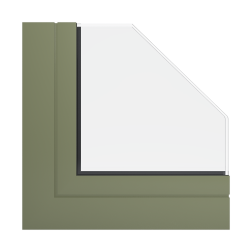 RAL 6013 zielony trzcinowy okna profile-okienne aliplast ultraglide