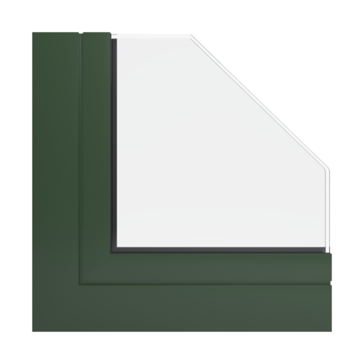 RAL 6020 zielony tlenkowy okna profile aliplast genesis-75