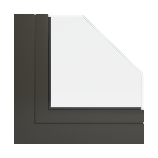 RAL 6022 oliwkowy brązowy okna profile aluprof mb-86-si