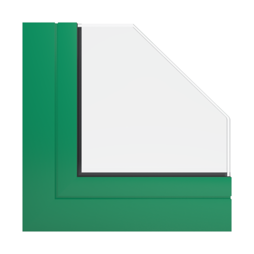 RAL 6024 Traffic green okna profile aliplast genesis-75