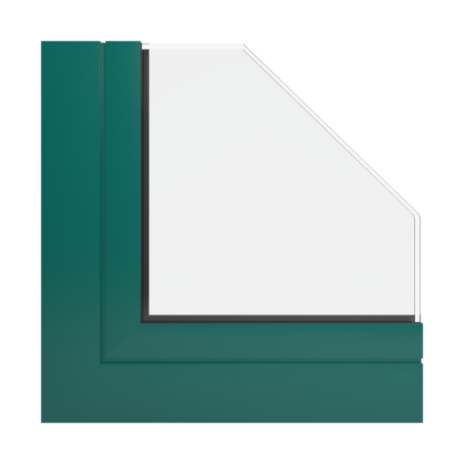 RAL 6026 zielony opal okna profile-okienne aluprof mb-86-si