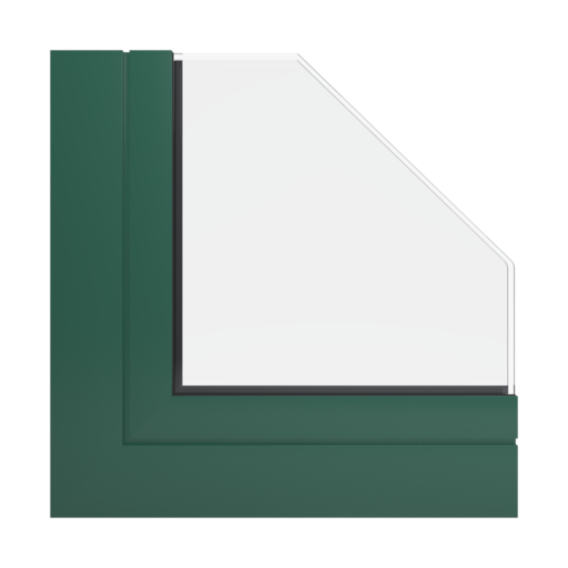RAL 6028 zielony sosnowy okna profile aliplast genesis-75