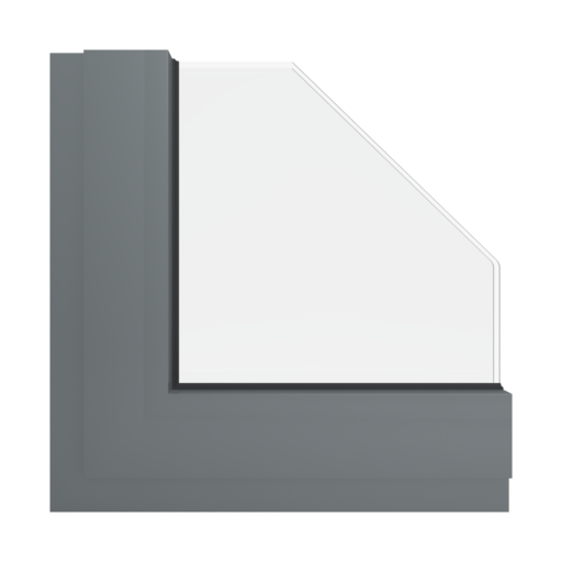 Okna Kolory Aluminium RAL 7005 szary mysi Wewnętrzny