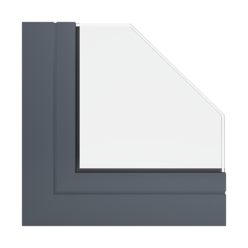 RAL 7015 szary łupek okna profile aliplast genesis-75