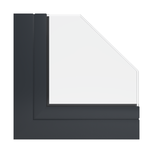 RAL 7021 szary czarny okna profile aluprof mb-86-si