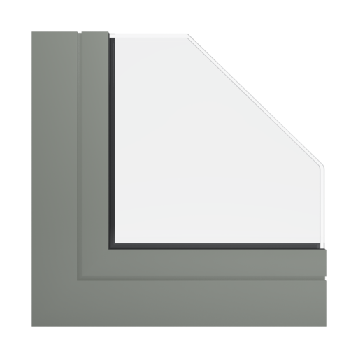 RAL 7023 szary cementowy okna profile aliplast genesis-75