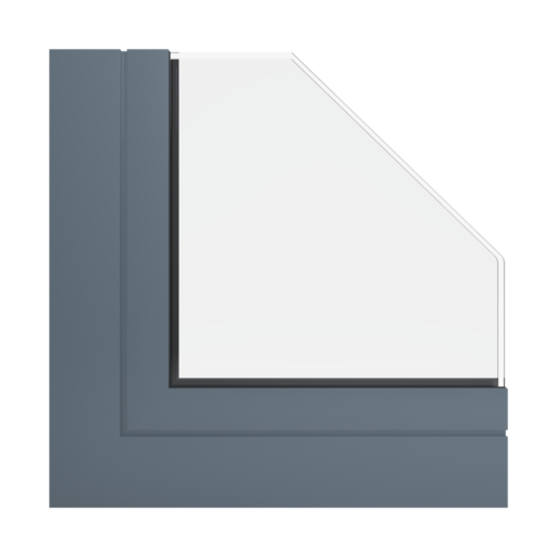 RAL 7031 stalowy średni okna kolory aluminium-ral   