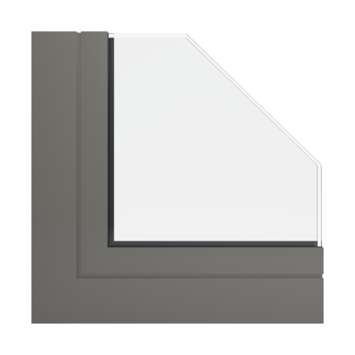 RAL 7039 szary kwarcytowy okna profile aliplast genesis-75