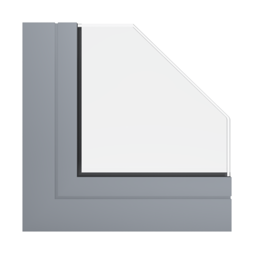 RAL 7045 szary okna profile aluprof mb-77-hs