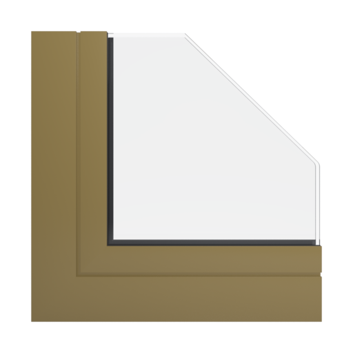RAL 8000 brązowy zielony okna kolory aluminium-ral   